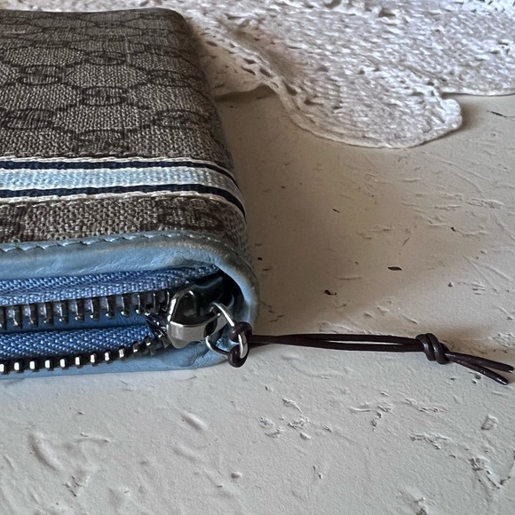 Gucci zip around canvas wallet NICE - Picture 7 of 14